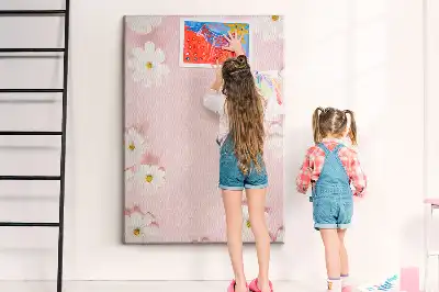 Nagy parafatábla vadvirágos százszorszép mintával
