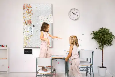 Színes parafatábla apró csillagok mintával