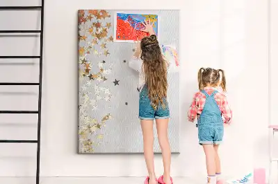 Színes parafatábla apró csillagok mintával