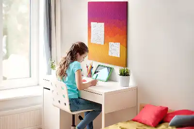 Színes parafatábla Felkelő Nap színátmenetes mintával