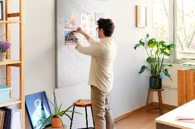 Márványmintás parafatábla hullámok mintával