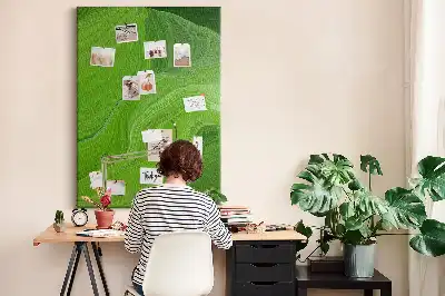 Színes absztrakt hullámok mintás parafatábla