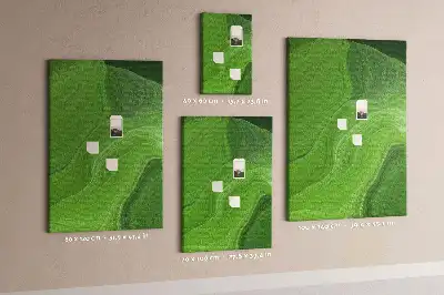 Színes absztrakt hullámok mintás parafatábla