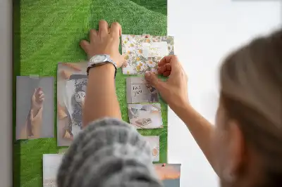 Színes absztrakt hullámok mintás parafatábla