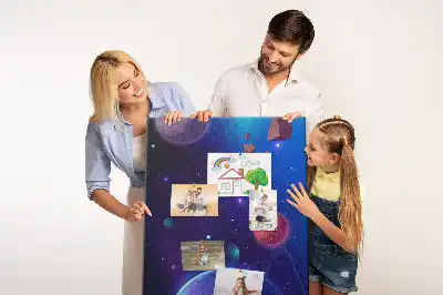 Nagy méretű Űrművészet mintás parafatábla