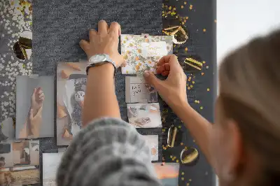 Arany konfetti mintás színes parafatábla