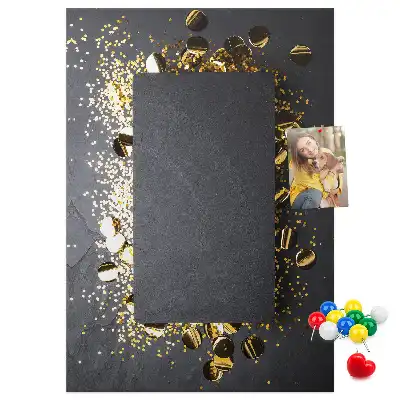 Arany konfetti mintás színes parafatábla