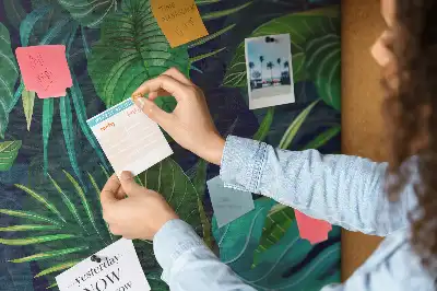 Nagy egzotikus leveles parafa fali tábla