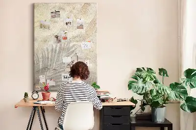 Színes parafatábla nyári tengerparti homok mintával