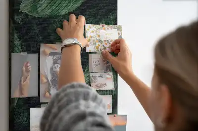 Nagy parafatábla dzsungel növényzet levelek mintával