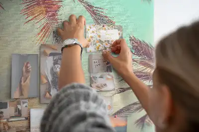 Egzotikus pálma mintás parafafali tábla