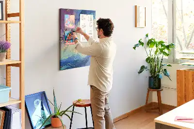 Színes parafatábla Tinta absztrakció