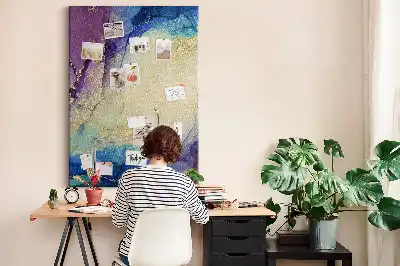 Színes parafatábla Tinta absztrakció