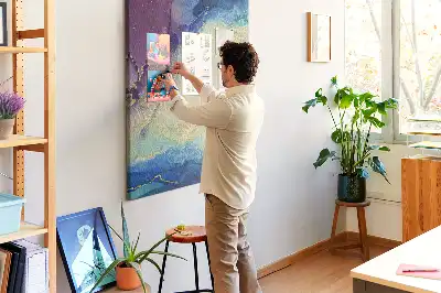 Színes parafatábla Tinta absztrakció