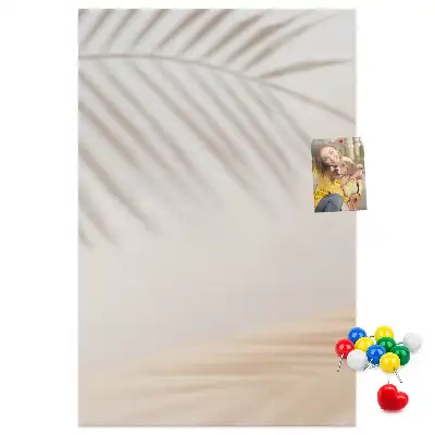 Pálmalevél árnyék mintás parafatábla