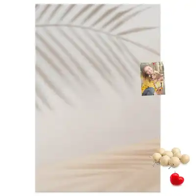 Pálmalevél árnyék mintás parafatábla