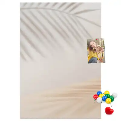 Pálmalevél árnyék mintás parafatábla