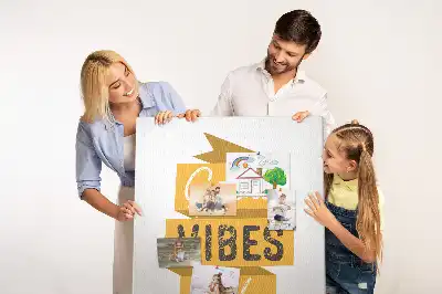 Nagy méretű parafatábla motivációs szlogennel