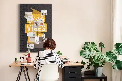 Színes parafatábla inspiráló idézettel