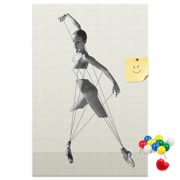 Balerina mintás parafatábla