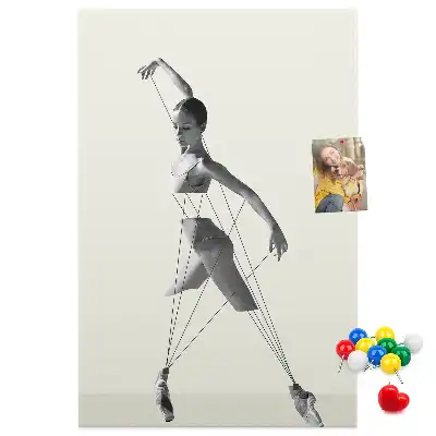 Balerina mintás parafatábla