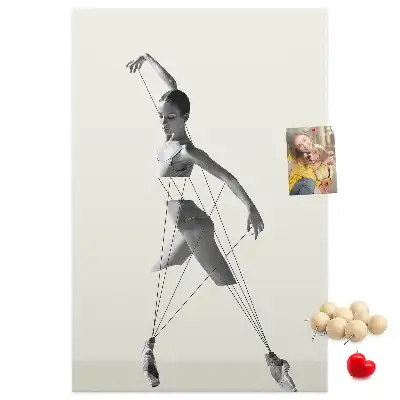 Balerina mintás parafatábla