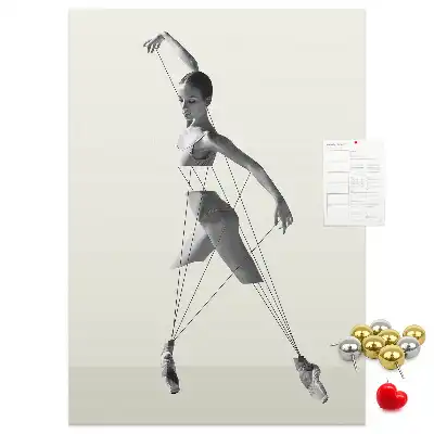 Balerina mintás parafatábla
