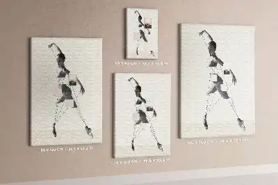 Balerina mintás parafatábla