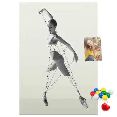Balerina mintás parafatábla