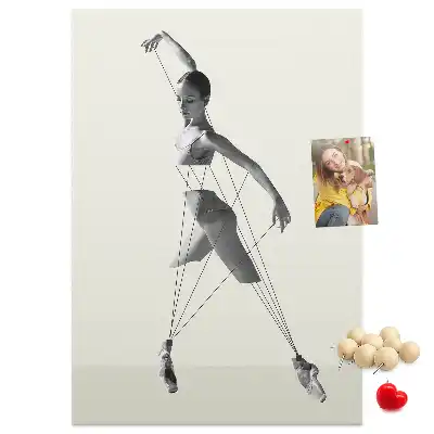 Balerina mintás parafatábla
