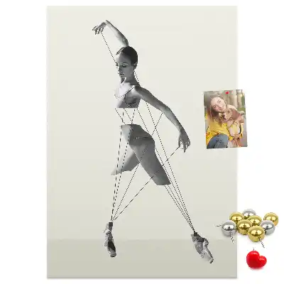 Balerina mintás parafatábla