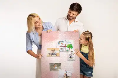 Rózsaszín márvány mintás parafatábla