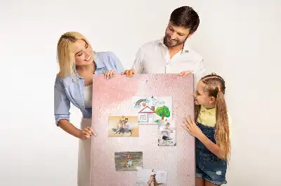 Rózsaszín márvány mintás parafatábla
