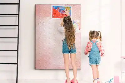 Rózsaszín márvány mintás parafatábla