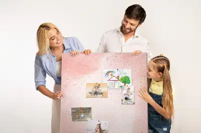 Rózsaszín márvány mintás parafatábla