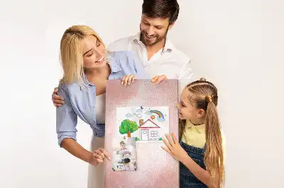Rózsaszín márvány mintás parafatábla