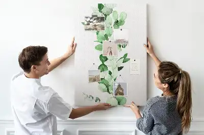 Parafatábla egy ág levelekkel mintával
