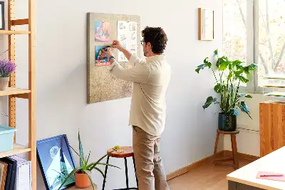 Színes parafatábla egzotikus pálmafás nyaralás mintával