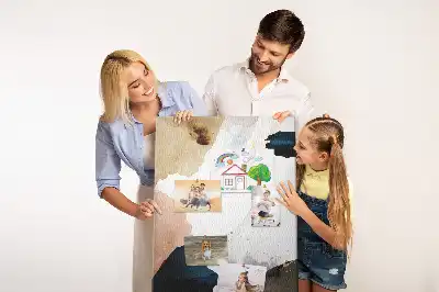Színes absztrakt akvarell mintás parafatábla