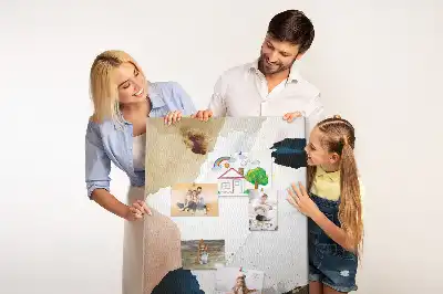 Színes absztrakt akvarell mintás parafatábla
