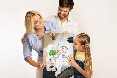 Színes absztrakt akvarell mintás parafatábla