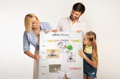 Színes parafatábla Ételtervező