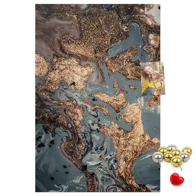 Színes parafatábla művészi márvány mintával
