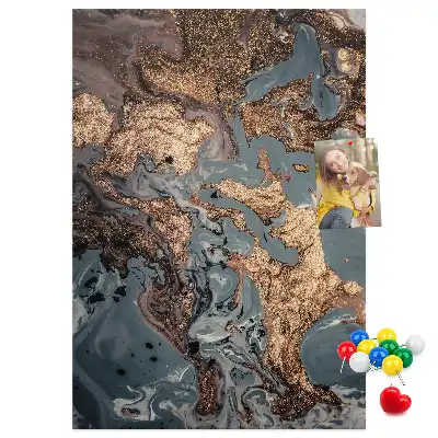 Színes parafatábla művészi márvány mintával