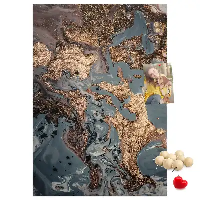 Színes parafatábla művészi márvány mintával