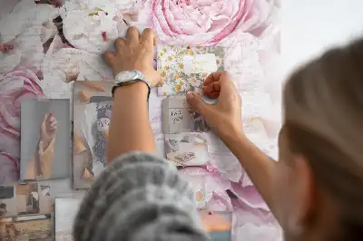 Rózsa mintás parafatábla