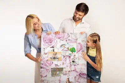 Rózsa mintás parafatábla