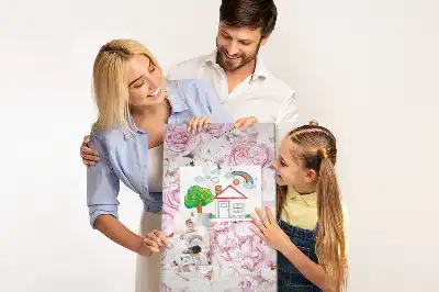 Rózsa mintás parafatábla