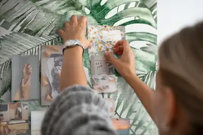 Parafatábla akvarellfestett levelek mintával