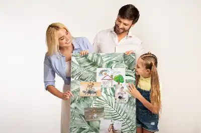 Parafatábla akvarellfestett levelek mintával